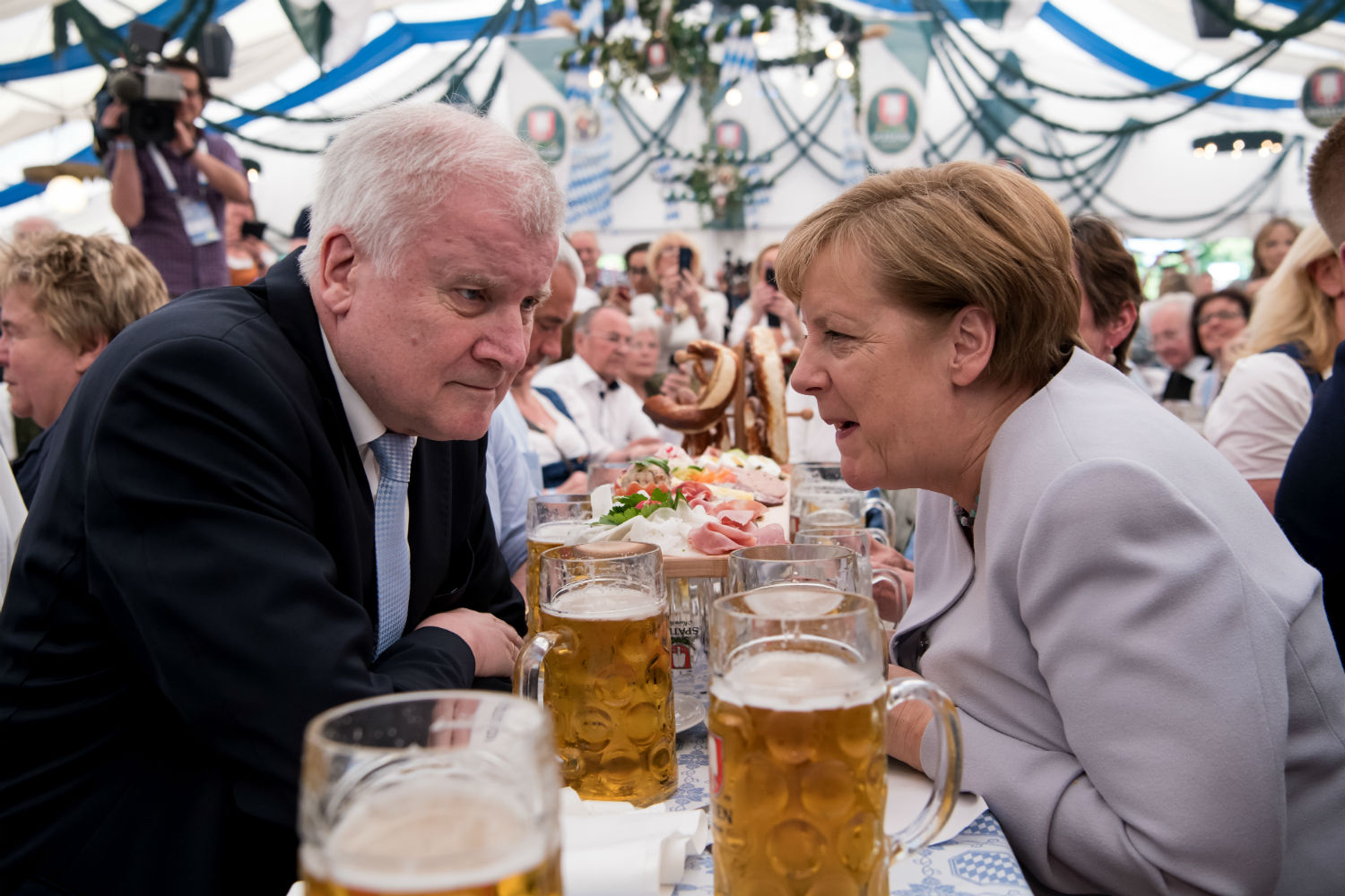 Angela Merkel et Horst Seehofer