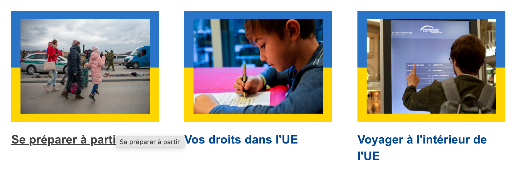 Europe : une page web pour informer les réfugiés ukrainiens sur leurs droits