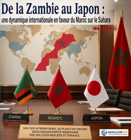 Zambie - Maroc - Japon - Sahara