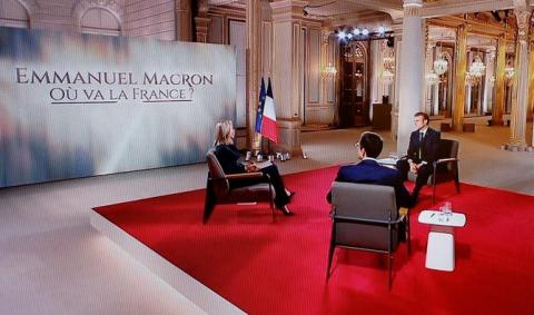 «Où va la France ?» : Macron défend son bilan et n'exclut pas sa candidature