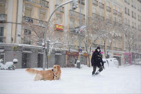 Une tempête de neige sème le chaos en Espagne