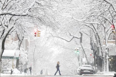 Tempête de neige sur le nord-est des Etats-Unis