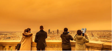 Sable du Sahara radioactif dans le ciel de Lyon