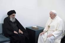 Le pape et l’ayatollah chiite Sistani s’engagent pour la « paix »