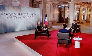 «Où va la France ?» : Macron défend son bilan et n'exclut pas sa candidature