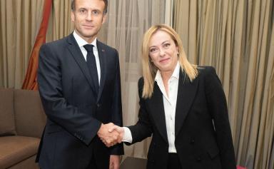 A Rome, Meloni rencontre Macron qui lui promet «ambition» et «vigilance»
