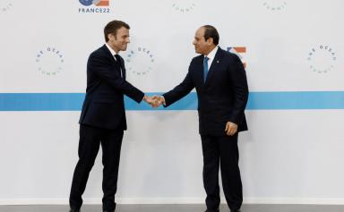 Rencontre entre les présidents égyptien et français à Brest