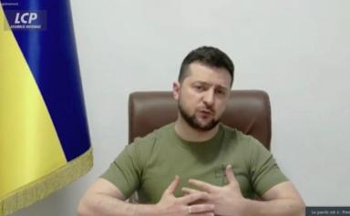 L'Ukraine au cœur de la présidentielle, Zelensky implore l'aide de la France